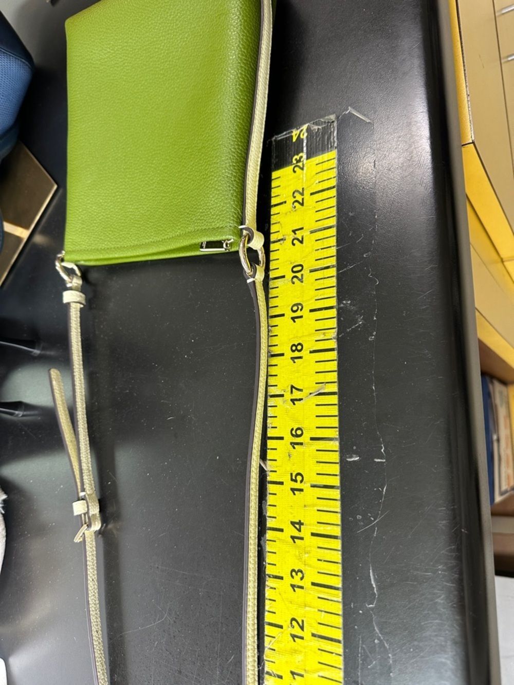 kate spade Olive & Beige Pebbled Leather Crossbody Bag - Picture 8 of 8